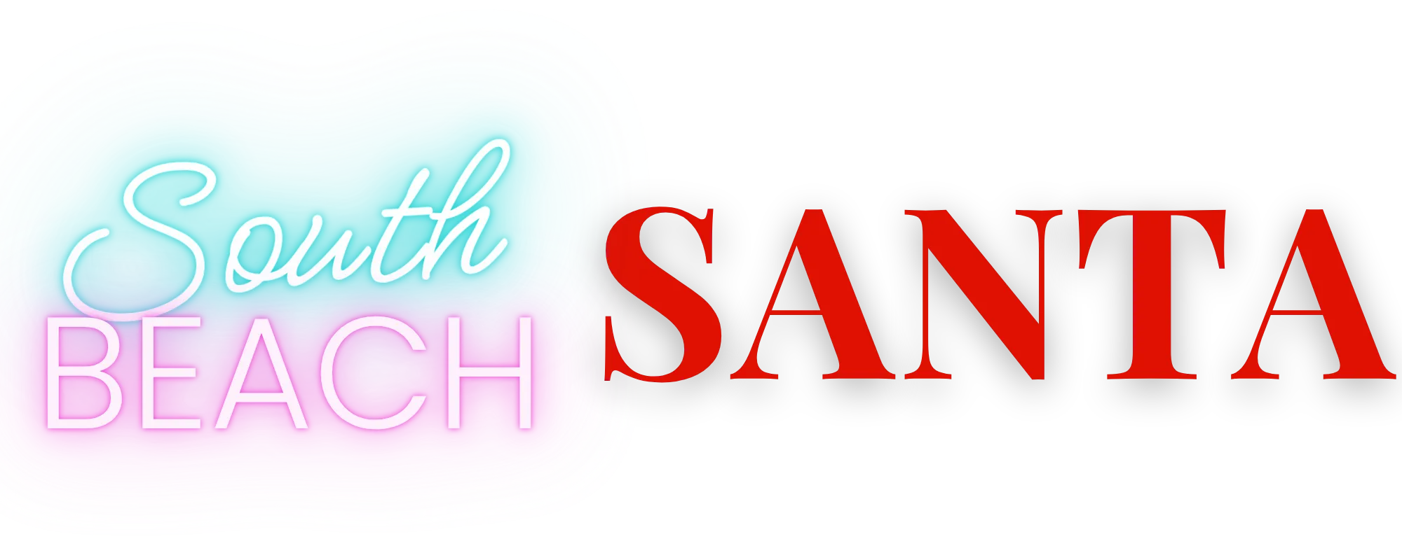 South Beach Santa Logo Wide Trans