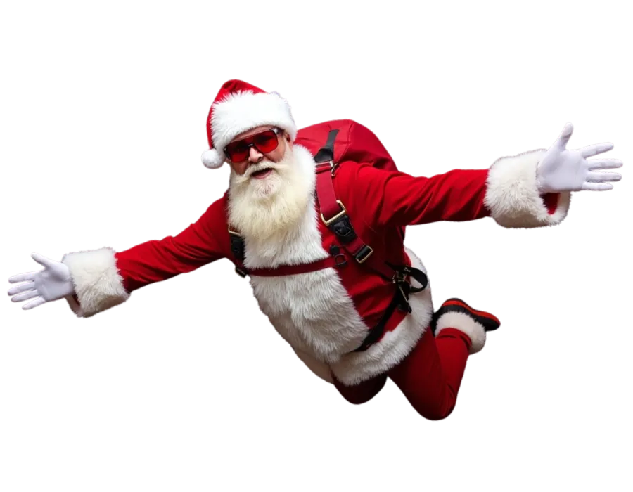 South Beach Santa skydiving